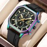 Men's Multifunctional Sports Quartz Watch - Silicone Strap & Alloy Case, Waterproof Analog Timepiece for Daily Wear - Image 7