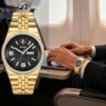 Men's Calendar Quartz Watch with Day & Date Display & Acrylic Strap, 30M Waterproof Analog Timepiece for Daily Wear