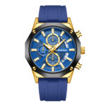 Men's Chronograph Sports Quartz Watch - Multifunctional Dial & Alloy Band, Waterproof Analog Timepiece for Daily Wear - Image 4