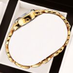 Women's Bracelet Quartz Watch - Gold-Tone Alloy Band & Crystal Accent, Waterproof Analog Timepiece for Daily Wear - Image 7