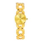 Women's Bracelet Quartz Watch - Gold-Tone Alloy Band & Crystal Accent, Waterproof Analog Timepiece for Daily Wear - Image 6
