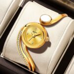 Women Fashion Quartz Watch Elegant Alloy Bracelet Waterproof Pointer Dial Minimalist Design for Daily Wear Gift - Image 5
