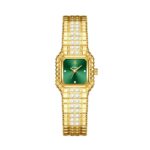 Women's Square Quartz Watch - Diamond-Accent Dial & Chain-Link Alloy Bracelet, Elegant Analog Timepiece for Daily Wear - Image 7