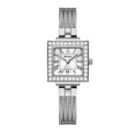 Women's Square Retro Quartz Watch - 10mm Ultra-Thin Alloy Case, Elegant Waterproof Analog Timepiece for Daily Wear - Image 4