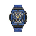 Men's Barrel-Shaped Quartz Watch - Luminous Dial , Waterproof Analog Timepiece for Daily Wear - Image 5