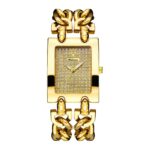 Orimart Daily Couple Watch for Women Full Diamond Dial Double Chain Strap 9mm Thin Case Pointer Quartz Waterproof Fashion Watch - Image 4