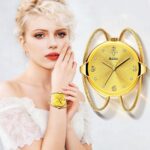 Women's Fashion Minimalist Quartz Watch Diamond-Accent Dial Korean-Inspired Alloy Bracelet 10m Water Resistant Analog Timepiece - Image 4