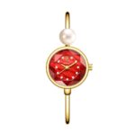 Women's Pearl-Dial Quartz Watch - Eco-Friendly Alloy Bracelet, Elegant Waterproof Analog Timepiece for Daily Wear - Image 7