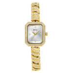 Women's Luxury Rectangular Quartz Acrylic Watch 10M Waterproof Pointer Dial Diamond-Encrusted Timepiece - Image 7