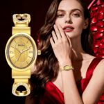 Women's Acrylic Strap Quartz Watch - Minimalist Dial & Alloy Case, Waterproof Analog Timepiece for Daily Wear