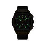 Men's Barrel-Shaped Quartz Watch - Luminous Dial , Waterproof Analog Timepiece for Daily Wear - Image 4