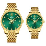 Orimart Couple Quartz Watch 32mm Eco-Friendly Fashion Business Alloy Strap Calendar Date Small Exquisite Pointer Modern Luxe - Image 4