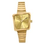 Women's Square Quartz Watch - Eco-Friendly Alloy Strap, Minimalist Dial & Crystal Accent, 10M Waterproof Analog Timepiece - Image 5