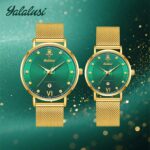 Luxury Women's Couple Quartz Watch Set 41MM Stainless Steel Mesh Band Calendar Date Display Waterproof Pointer Dial Her Him - Image 7