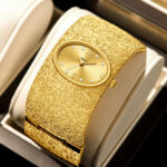 Women's Luxury Oval Quartz Watch-Gold-Tone Vintage Design Eco-Friendly Alloy Bracelet Elegant Analog Timepiece - Image 6