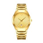 Couple Quartz Watch Set for Him and Her - Black & Gold Alloy Case, Acrylic Strap, Analog Timepiece for Daily Wear - Image 6