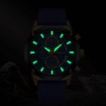 Men's Chronograph Sports Quartz Watch - Multifunctional Dial & Alloy Band, Waterproof Analog Timepiece for Daily Wear - Image 3