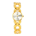 Women's Bracelet Quartz Watch - Gold-Tone Alloy Band & Crystal Accent, Waterproof Analog Timepiece for Daily Wear - Image 3