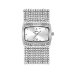 Women's Fashion Diamond-Accent Quartz Watch-Gold-Tone Alloy Bracelet Water Resistant 10m Modern Luxury Daily Wear - Image 5