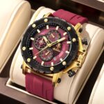 Men's Sports Chronograph Quartz Watch with Calendar - Silicone Strap & Alloy Case, Waterproof Analog Timepiece for Daily Wear - Image 7