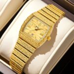 Women's Square Roman Numeral Quartz Watch with Calendar - Chain-Link Alloy Strap & Eco-Friendly Dial, 10M Waterproof - Image 5