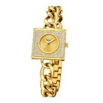 Women's Square Chain Quartz Watch - Diamond-Accent Dial, 10M Waterproof Analog Timepiece for Daily Wear - Image 6