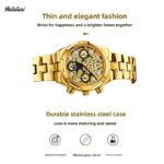 Orimart Unisex Light Luxury Fashion Quartz Watch Luminous Pointer Alloy Stainless Steel Strap 30M Water Resistant for Men Women - Image 2