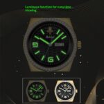 Men's Calendar Quartz Watch with Day & Date Display & Acrylic Strap, 30M Waterproof Analog Timepiece for Daily Wear - Image 5