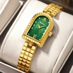 Women's Vintage Tonneau Quartz Watch - 9mm Ultra-Thin Stainless Steel Band, Elegant Waterproof Analog Timepiece for Daily Wear - Image 6