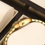 Women's Square Roman Numeral Quartz Watch with Calendar - Chain-Link Alloy Strap & Eco-Friendly Dial, 10M Waterproof - Image 3