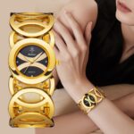 Orimart Women's Sport Light Luxury Quartz Watch 10mm Slim Case Pointer Dial 10M Water Resistant Alloy Band