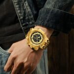 Orimart Luxury Alloy Men's Quartz Watch Chronograph Pointer Dial Multi-Function Three-Eye Business Dress Watch - Image 2