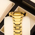 Couple Quartz Watch Set for Him and Her - Black & Gold Alloy Case, Acrylic Strap, Analog Timepiece for Daily Wear - Image 5