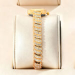 Women's Luxury Rectangular Quartz Acrylic Watch 10M Waterproof Pointer Dial Diamond-Encrusted Timepiece - Image 3