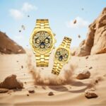 Orimart Unisex Light Luxury Fashion Quartz Watch Luminous Pointer Alloy Stainless Steel Strap 30M Water Resistant for Men Women - Image 4