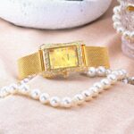 Women's Rectangular Quartz Watch - Roman Numeral Dial & Rhinestone Accents, 10M Waterproof Analog Timepiece for Daily Wear - Image 3