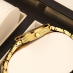 Women's Oval Quartz Watch - Gold-Tone Diamond-Accent Alloy Case, 30M Waterproof Analog Timepiece for Daily Wear & Gift - Image 5