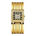 Orimart Gold Square Women's Quartz Watch Luxury Diamond Dial Pointer Diamond-Studded Alloy Strap 3BAR Water Resistant - Image 2