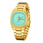 Women's Square Quartz Watch with Calendar - Vintage Minimalist Dial, Alloy Bracelet, Waterproof Analog Timepiece for Daily Wear - Image 3