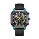 Men's Multifunctional Sports Quartz Watch - Silicone Strap & Alloy Case, Waterproof Analog Timepiece for Daily Wear - Image 3