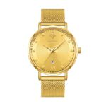 Luxury Women's Couple Quartz Watch Set 41MM Stainless Steel Mesh Band Calendar Date Display Waterproof Pointer Dial Her Him - Image 3