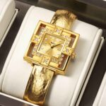 Women's Square Quartz Watch - Leather Strap & Alloy Case, Elegant Waterproof Analog Timepiece for Daily Wear