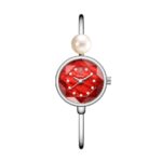 Women's Pearl-Dial Quartz Watch - Eco-Friendly Alloy Bracelet, Elegant Waterproof Analog Timepiece for Daily Wear - Image 3