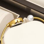 Women's Pearl-Dial Quartz Watch - Eco-Friendly Alloy Bracelet, Elegant Waterproof Analog Timepiece for Daily Wear - Image 2