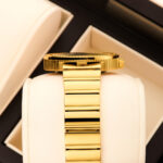 Women's 9mm Ultra-Thin Quartz Watch Gold-Tone Diamond-Accent Alloy Case Fashion Elegant 10m Water Resistant Analog Timepiece - Image 7