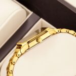 Orimart Square Dial Women's Quartz Watch Elegant Jewelry Clasp Alloy Case 10M Water Resistant - Image 3