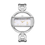 Women's Hollow-Design Quartz Watch - 10mm Ultra-Thin Alloy Bracelet, Elegant Waterproof Analog Timepiece for Daily Wear - Image 2