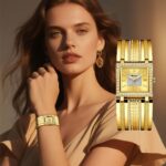 Roman scale oval women's wristwatch